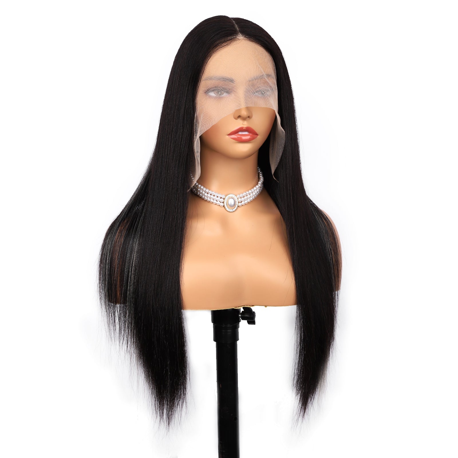IDHERE Highlight Ombre 13x4 Straight Human Hair Wig 1b/Grey Honey Blonde Lace Front Wigs