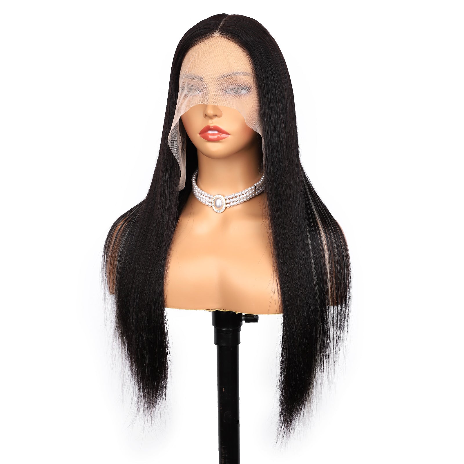 IDHERE Highlight Ombre 13x4 Straight Human Hair Wig 1b/Grey Honey Blonde Lace Front Wigs
