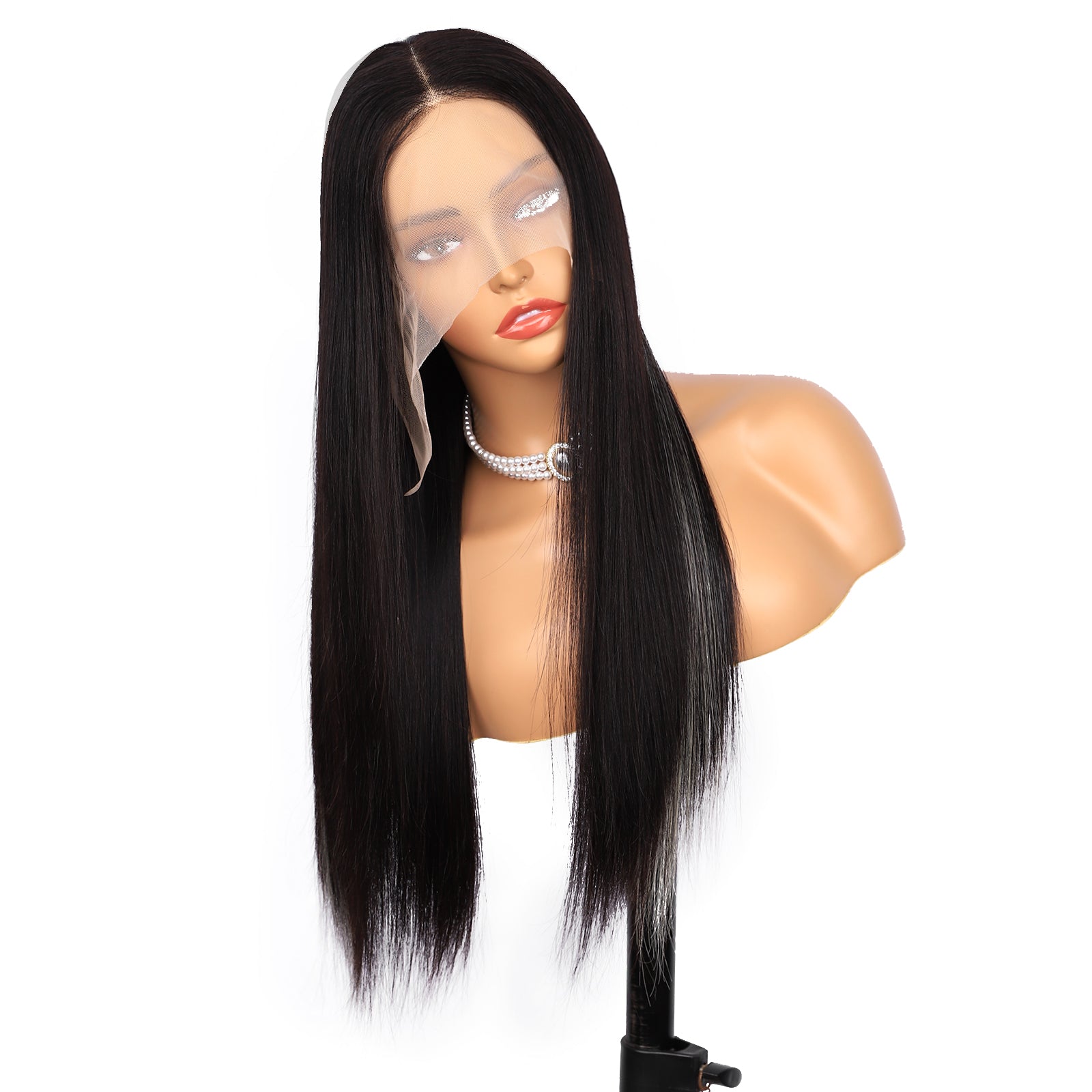 IDHERE Highlight Ombre 13x4 Straight Human Hair Wig 1b/Grey Honey Blonde Lace Front Wigs