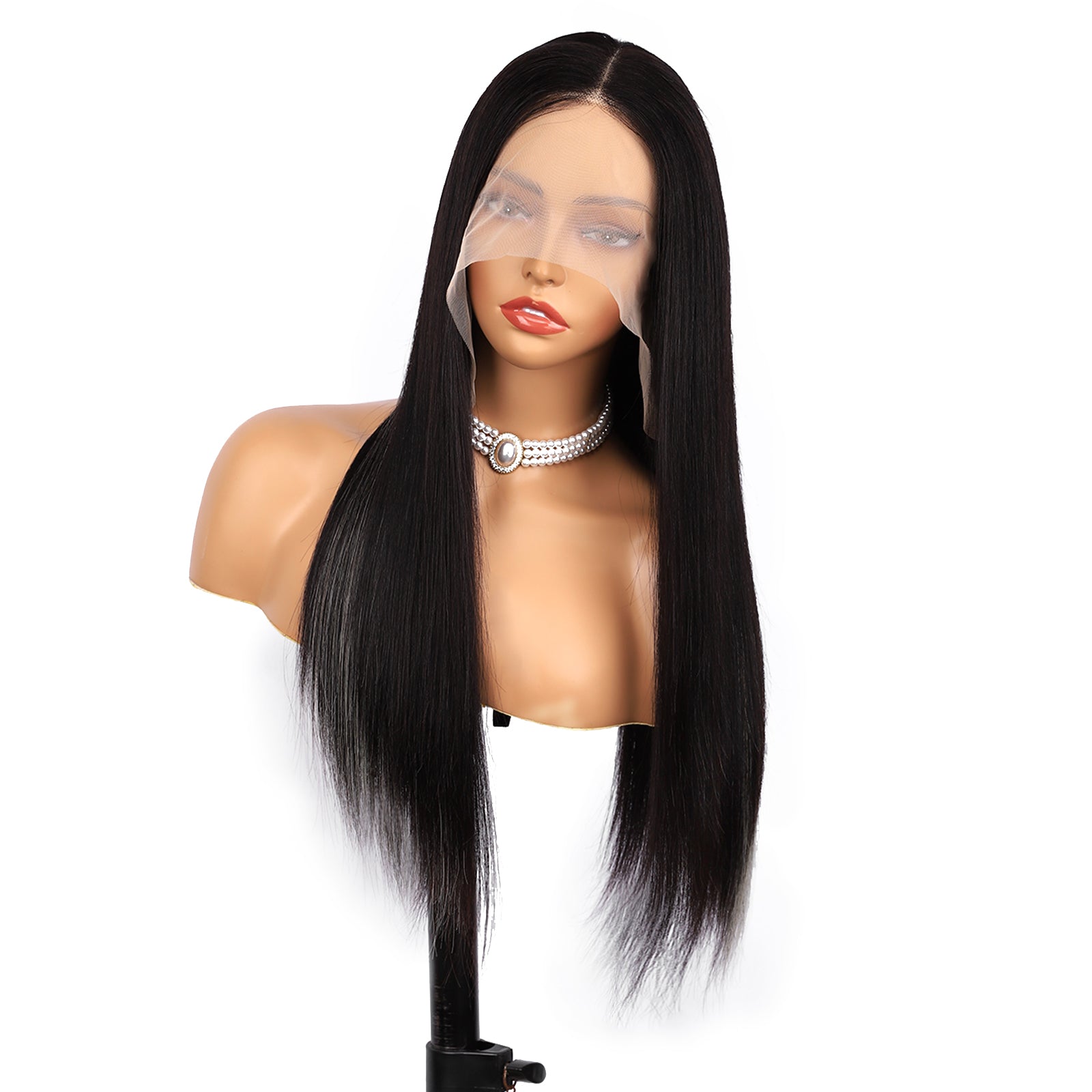 IDHERE Highlight Ombre 13x4 Straight Human Hair Wig 1b/Grey Honey Blonde Lace Front Wigs