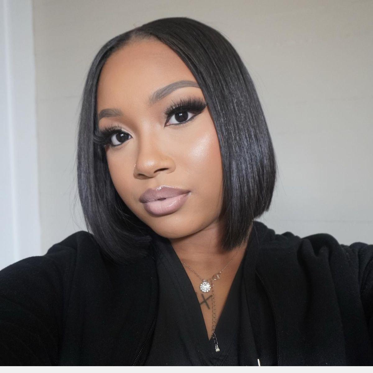 IDHERE 12A Bone Hair 4x4 Lace Bob Wigs Short Straight 100% Human Virgin Hair Wigs