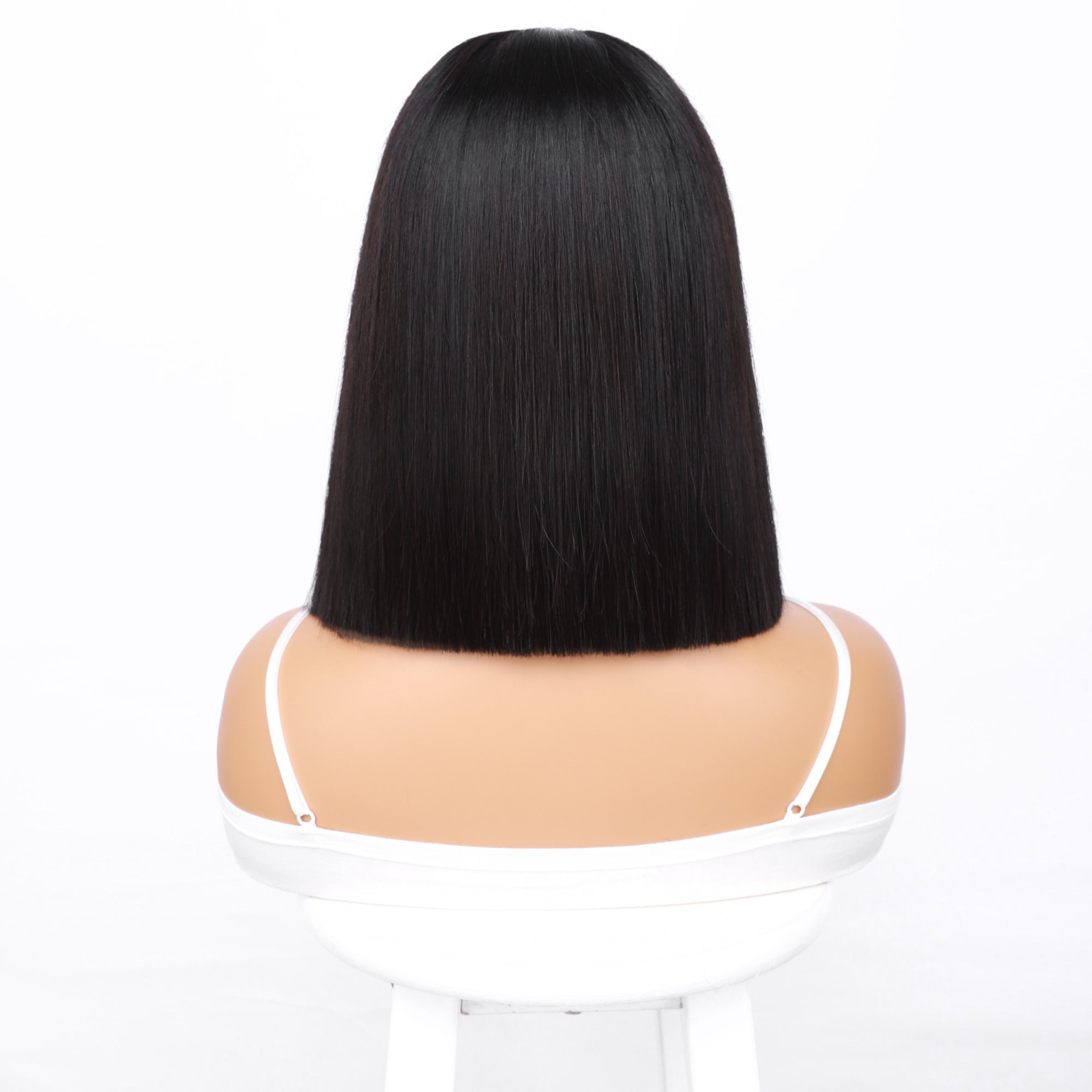 IDHERE 12A Bone Hair 4x4 Lace Bob Wigs Short Straight 100% Human Virgin Hair Wigs
