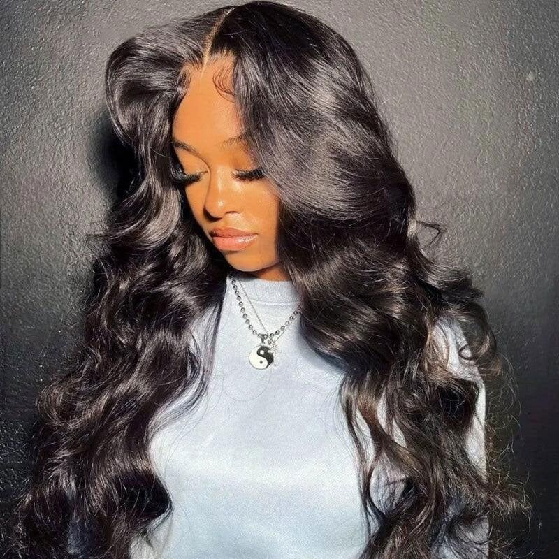 IDHERE Body Wave Lace Front Wigs Human Hair Pre Plucked 13x6 HD Lace Frontal Wigs