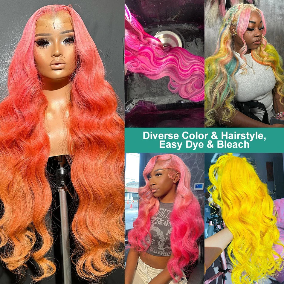 IDHERE 613 Blonde Human Hair 13x6 HD Body Wave Lace Front Wigs