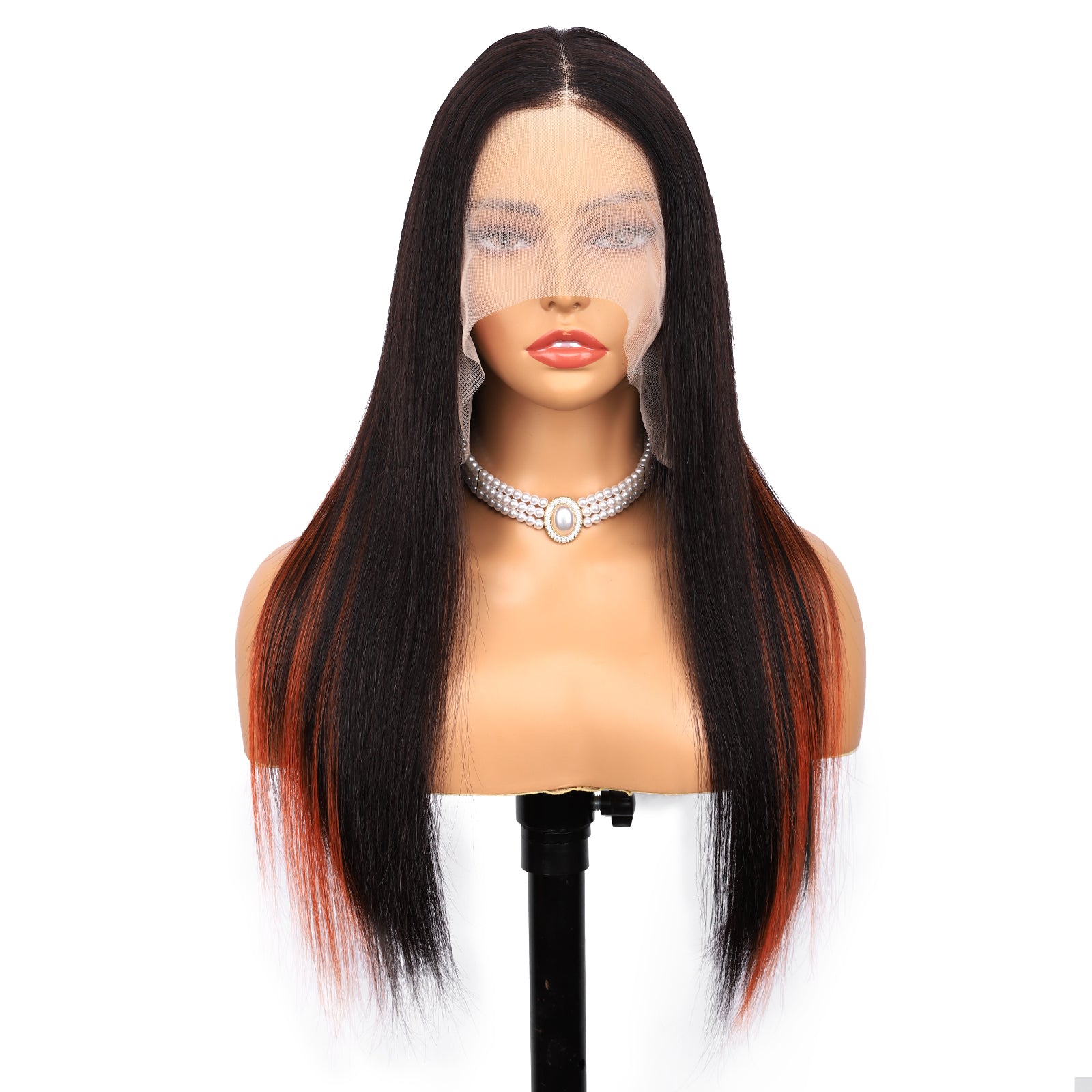 IDHERE Highlight Ombre 13x4 Straight Human Hair Wig 1b/350 Honey Blonde Lace Front Wigs