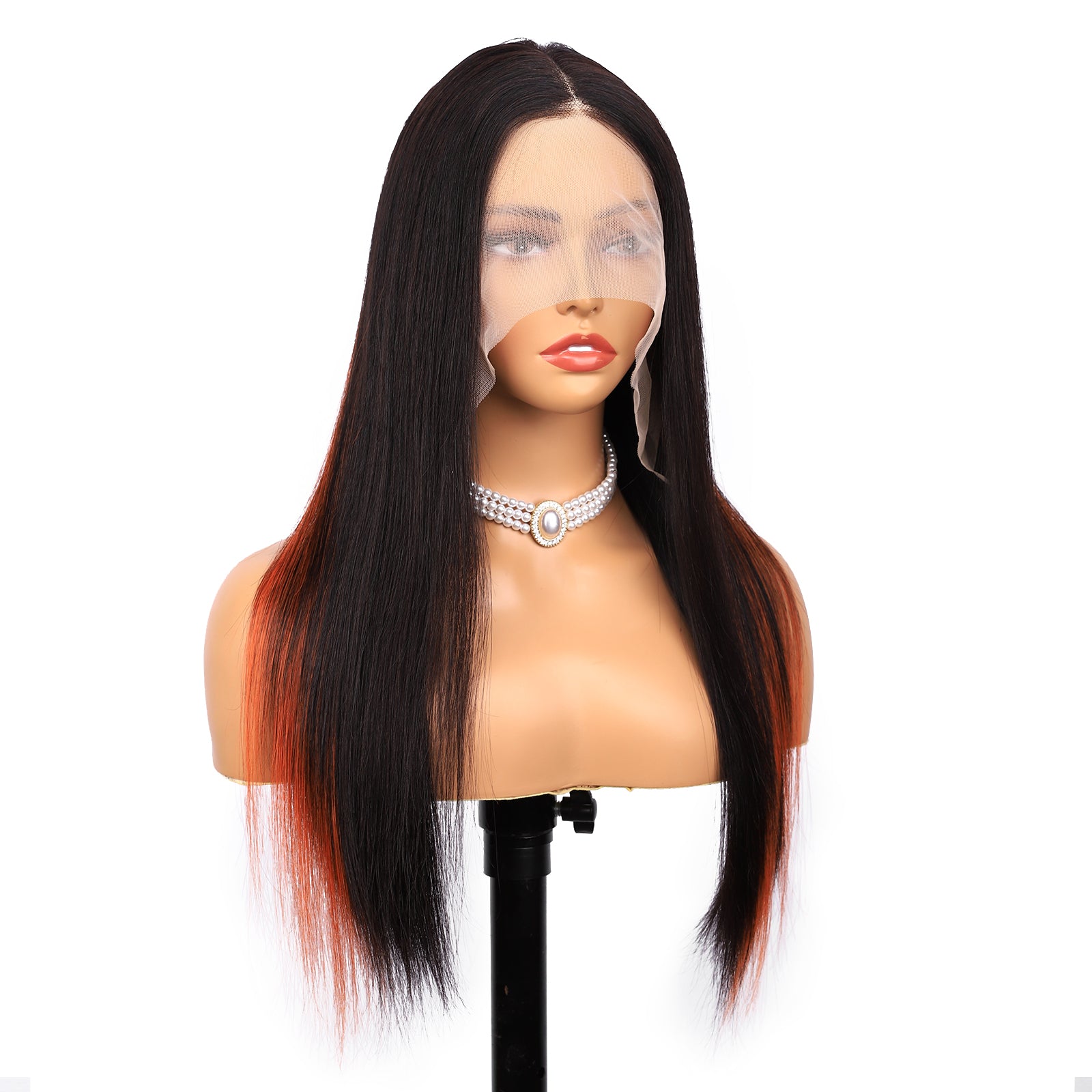 IDHERE Highlight Ombre 13x4 Straight Human Hair Wig 1b/350 Honey Blonde Lace Front Wigs