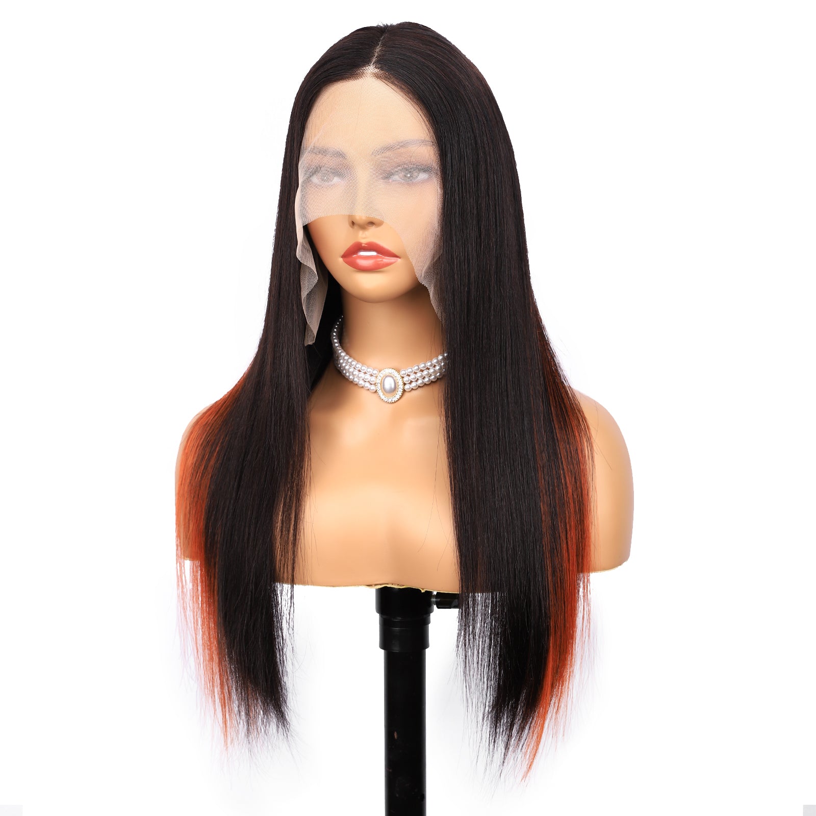 IDHERE Highlight Ombre 13x4 Straight Human Hair Wig 1b/350 Honey Blonde Lace Front Wigs