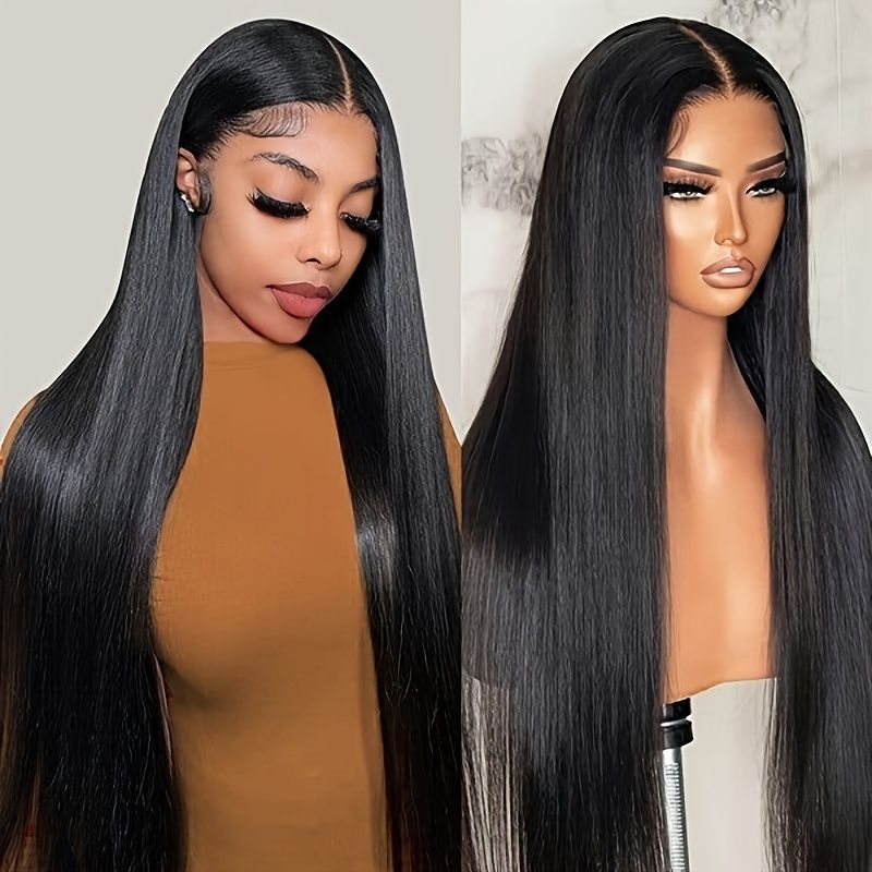 IDHERE Straight Lace Front Wigs Human Hair 180% Density 13x4 HD Lace Front Wigs Natural HairLine