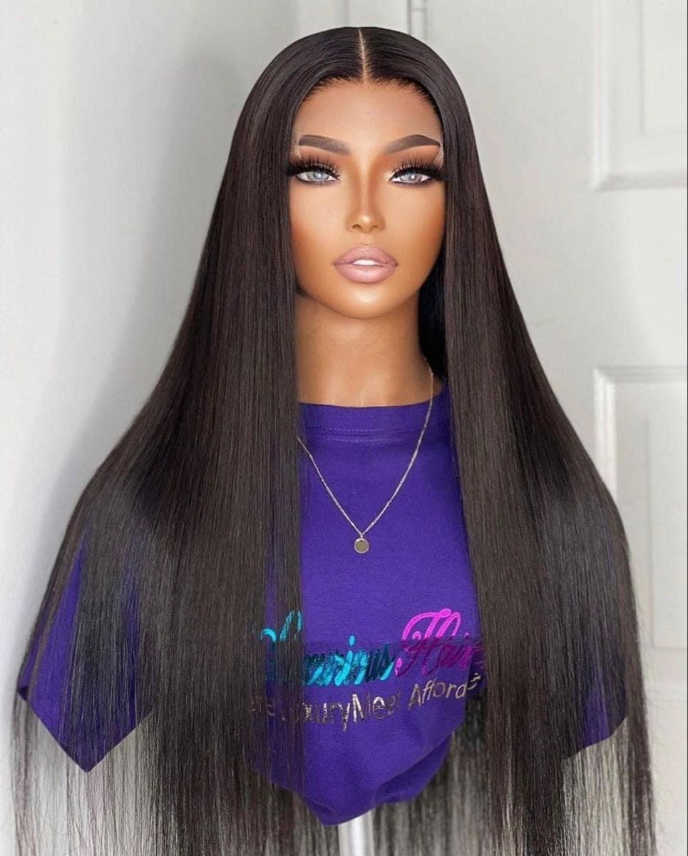 IDHERE Straight Lace Front Wigs Human Hair 180% Density 13x4 HD Lace Front Wigs Natural HairLine