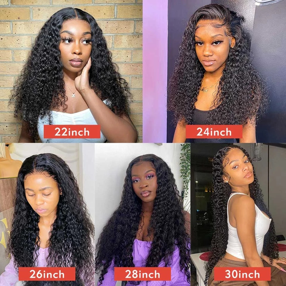 IDHERE 1B/30 Water Wave Lace Front Wigs Human Hair Wigs For Black Women HD 13x4 Lace Front Wigs