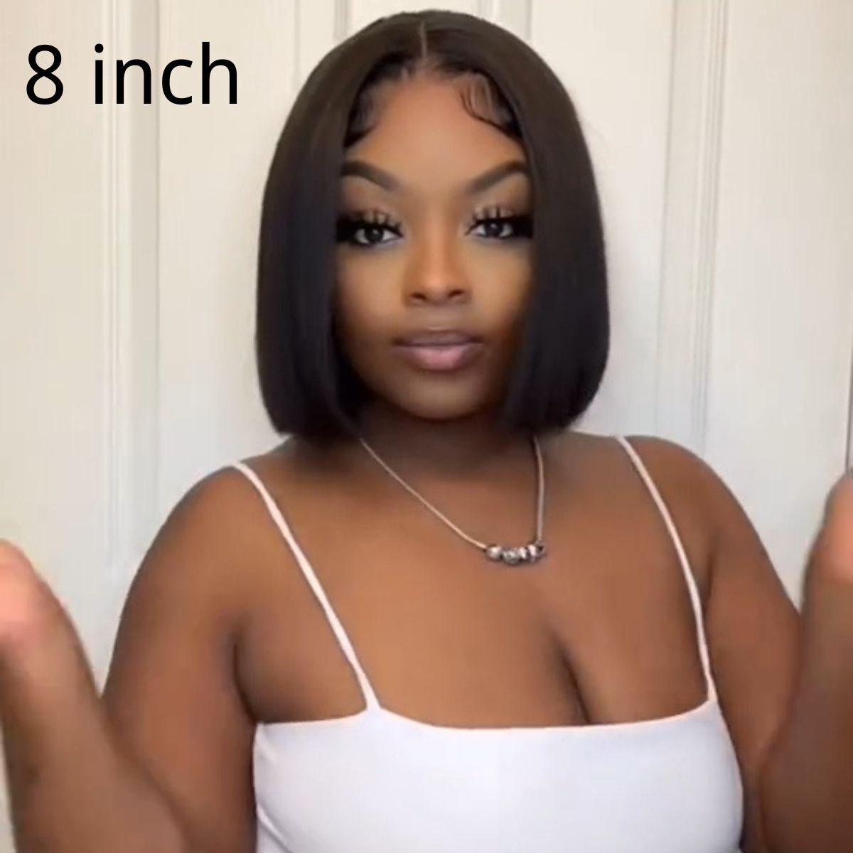 IDHERE Yaki Straight Glueless Bob 5X5 Lace Wigs Pre Plucked Kinky Straight Lace Closure Wig Virgin Human Hair 180% Density