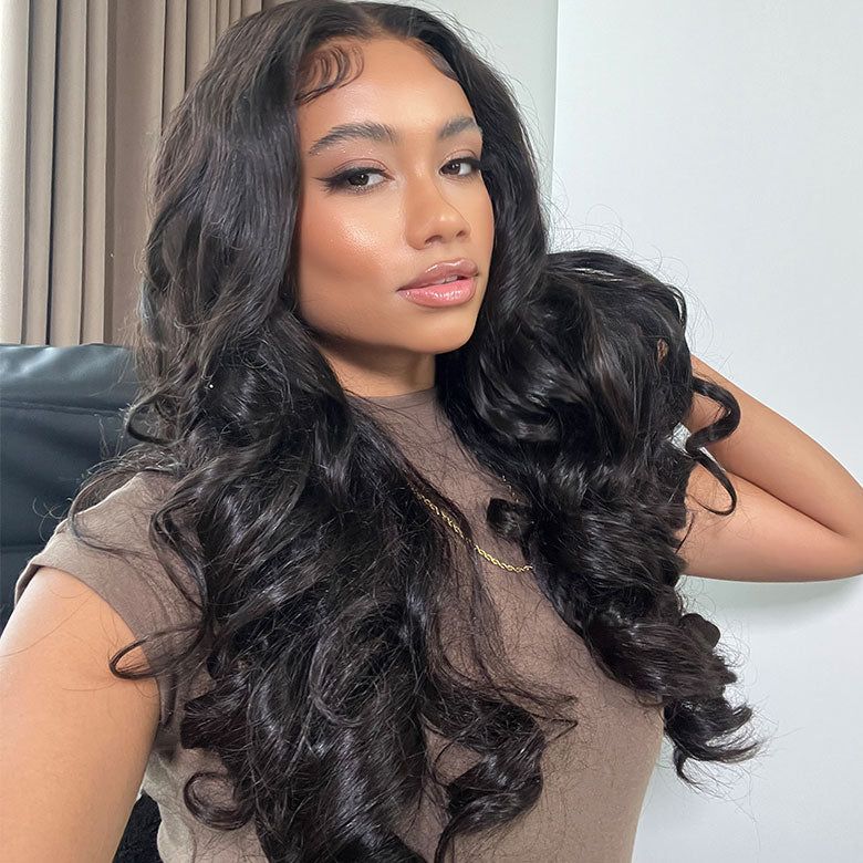 IDHERE 13x6 #1 Body Wave Lace Front Wigs Human Hair Pre Plucked Glueless Wigs Human Hair Lace Frontal Wigs