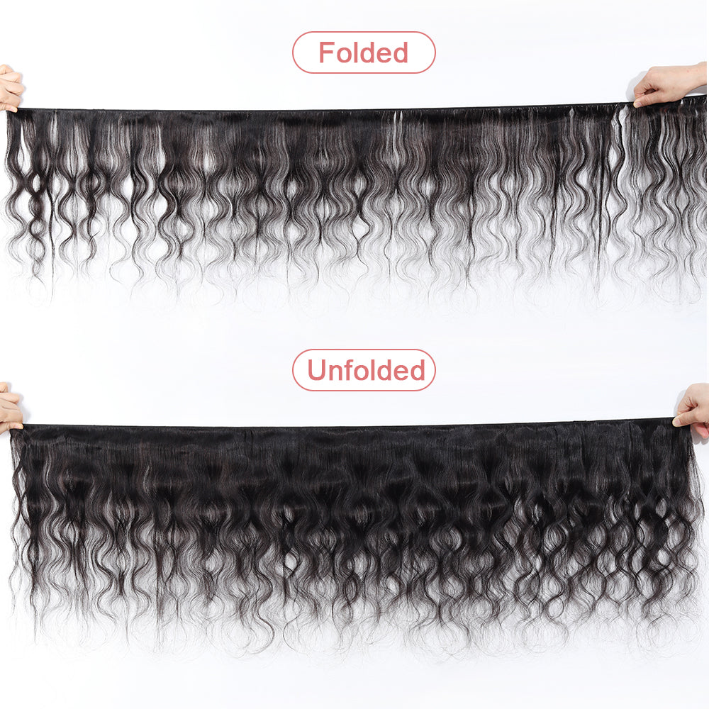 IDHERE 14A Body Wave Hair Human Hair Bundles 100% Unprocessed Virgin Human Hair Weave 4 Bundles Hair