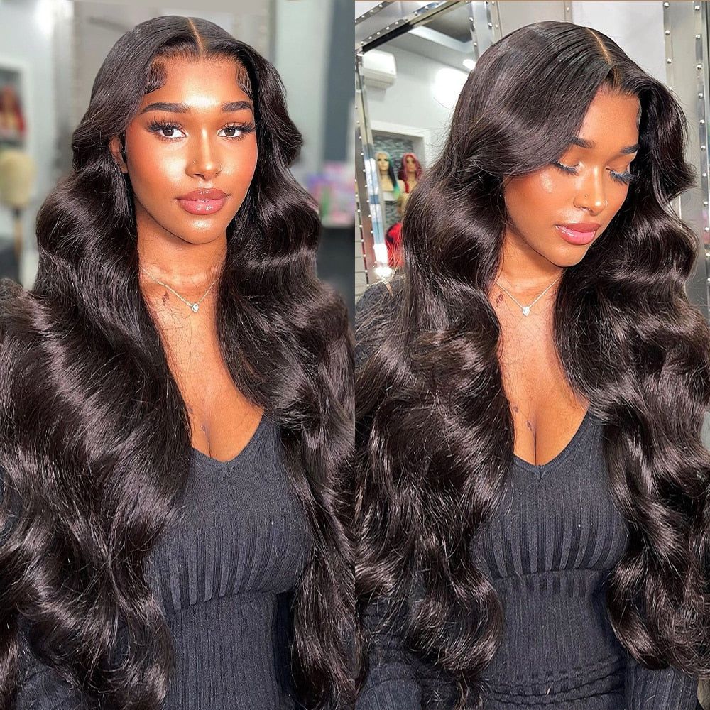 IDHERE Body Wave 13x4 Lace Front Wigs Human Hair Wide Lace 180 Density Lace Frontal Human Hair Wigs