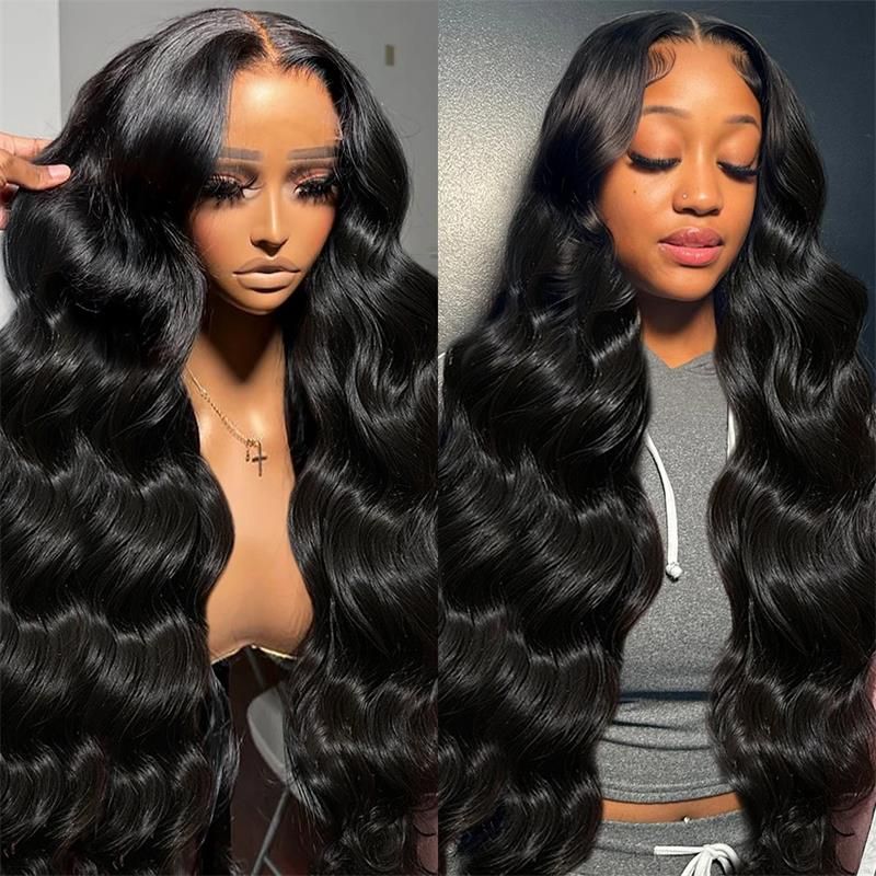 IDHERE Body Wave 13x4 Lace Front Wigs Human Hair Wide Lace 180 Density Lace Frontal Human Hair Wigs