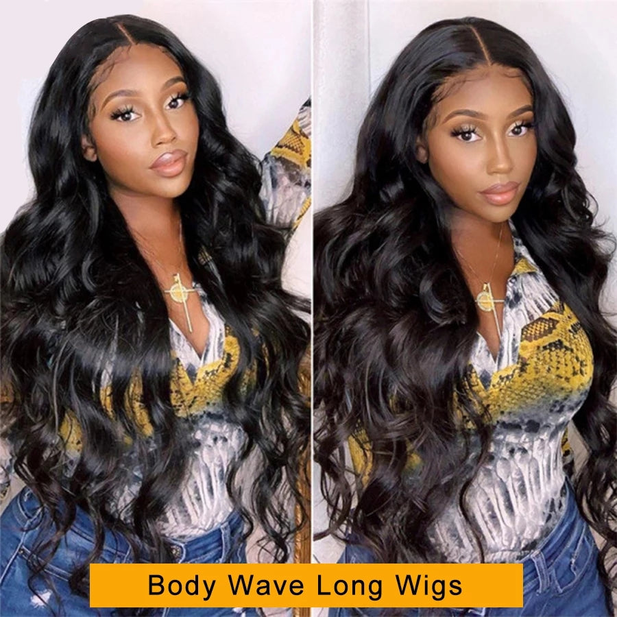 IDHERE Body Wave 13x4 Lace Front Wigs Human Hair Wide Lace 180 Density Lace Frontal Human Hair Wigs