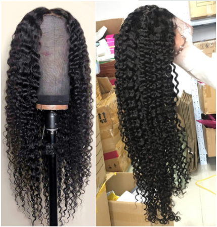 IDHERE Deep Wave Lace Front Wigs Human Hair Wigs 180% Density 13X4 HD Transparent Lace Frontal Human Hair Wigs