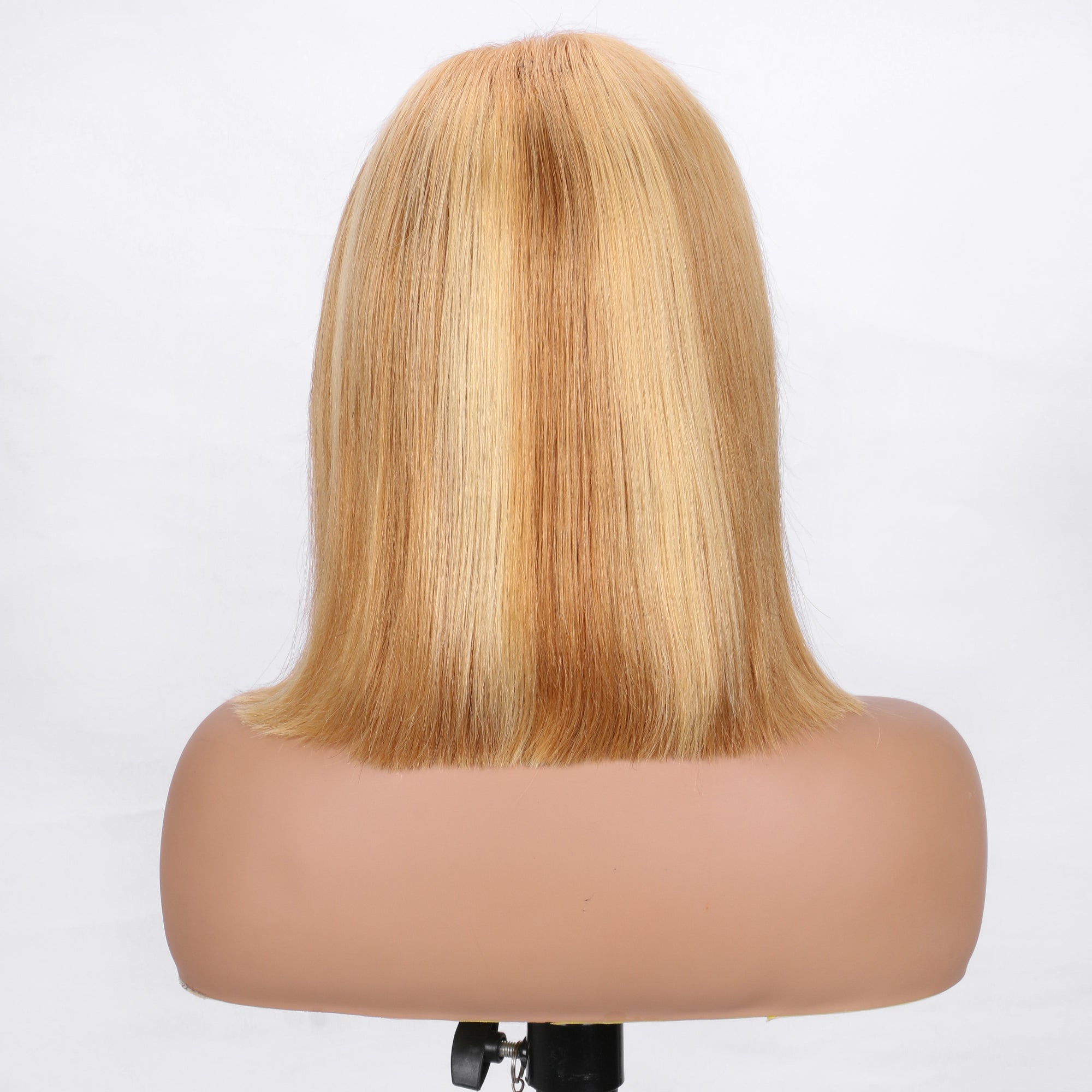 IDHERE 12A Bone Hair 13x4 Lace Bob Wigs 27/613 Short Straight 100% Human Virgin Hair Wigs