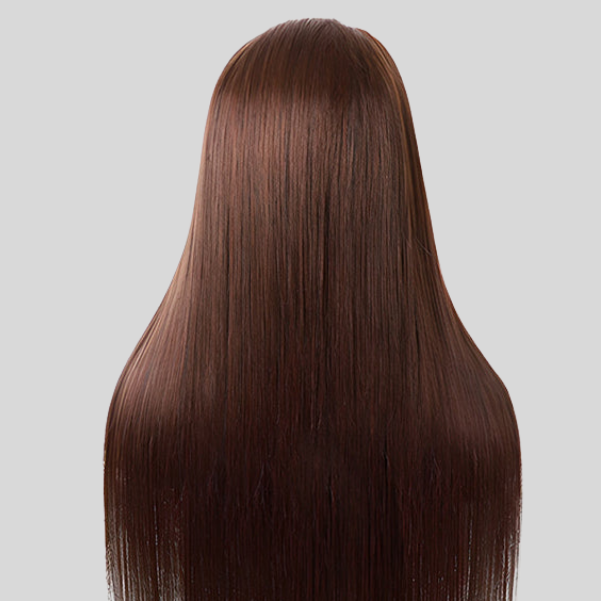 IDHERE 12A Bone Hair Series Chocolate Brown 5x5 Lace Straight One Cut 100% Human Virgin Hair Wig