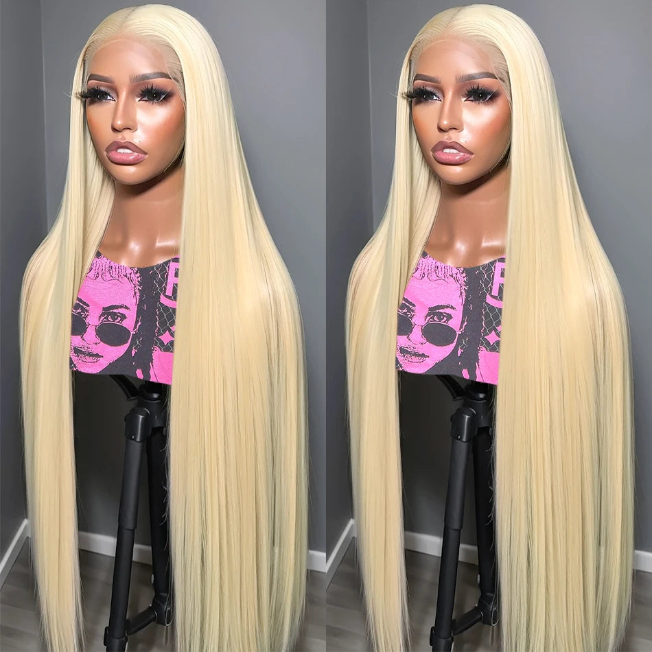 IDHERE 613 Blonde 13x6 Lace Straight Front Wig Human Hair